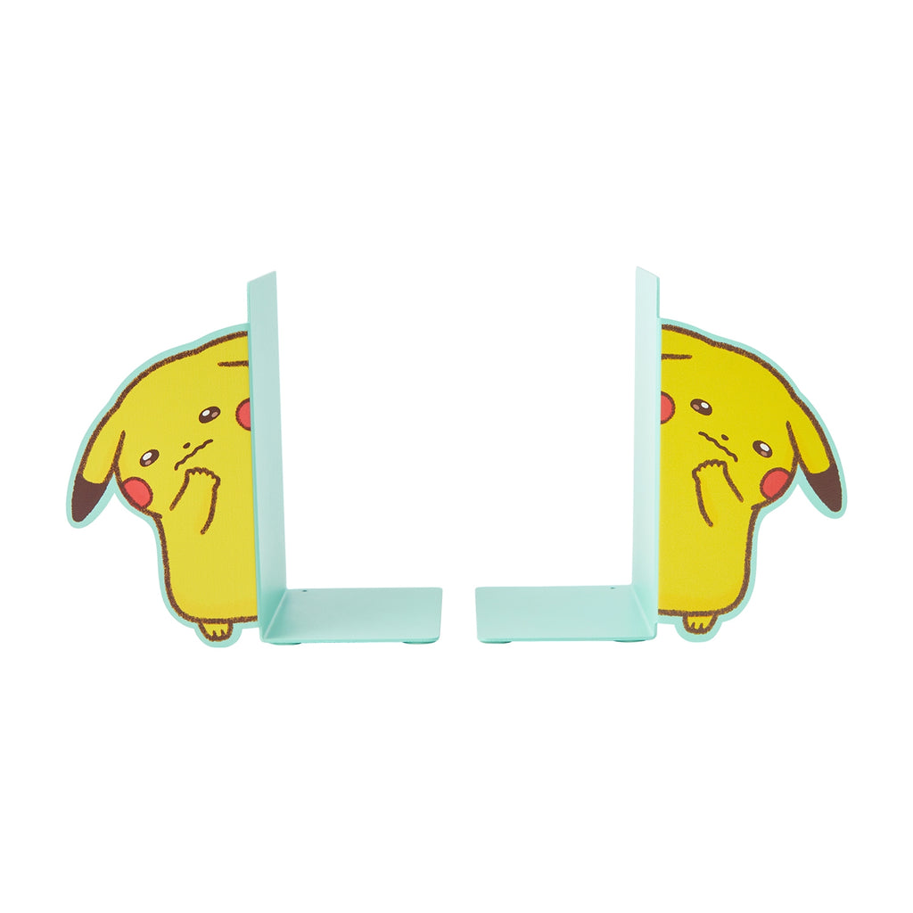 Set of 2 bookends, 10 pockets, 10 colors, timid Pikachu