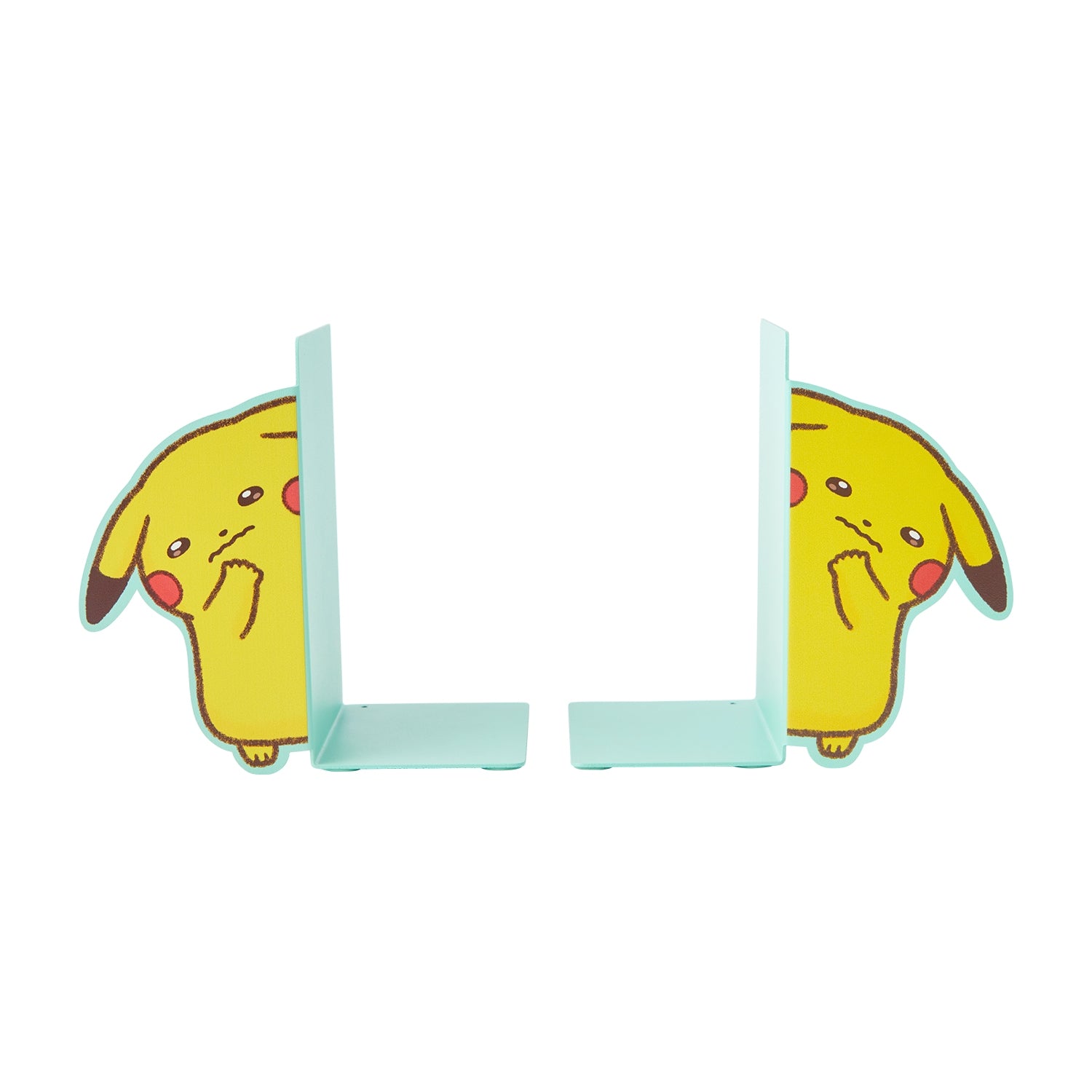 Set of 2 bookends, 10 pockets, 10 colors, timid Pikachu