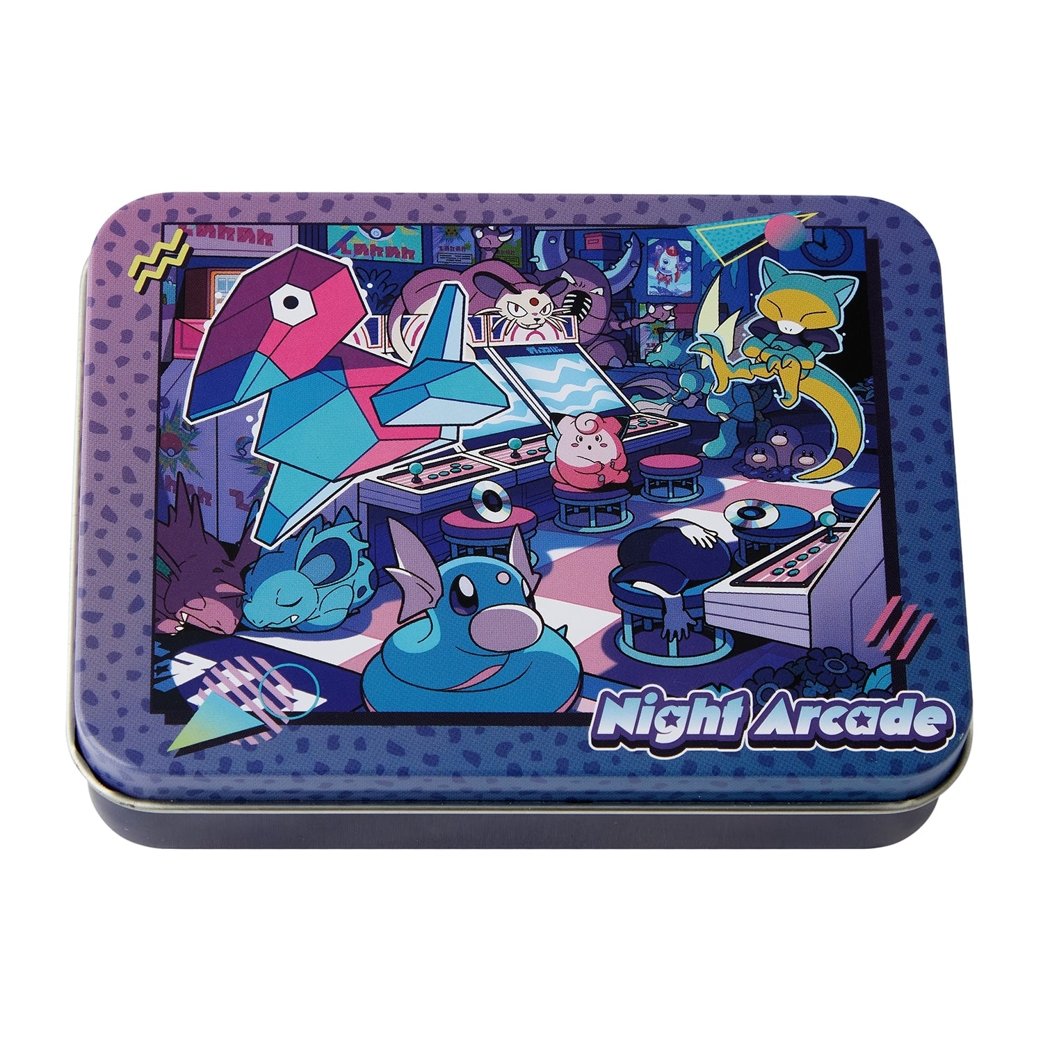 Memo in a Can Night Arcade item with Pokemon characters and Japanese packaging