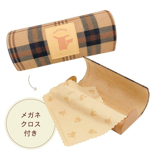 Authentic Japanese Pikachu glasses case with official Pokemon Center logo