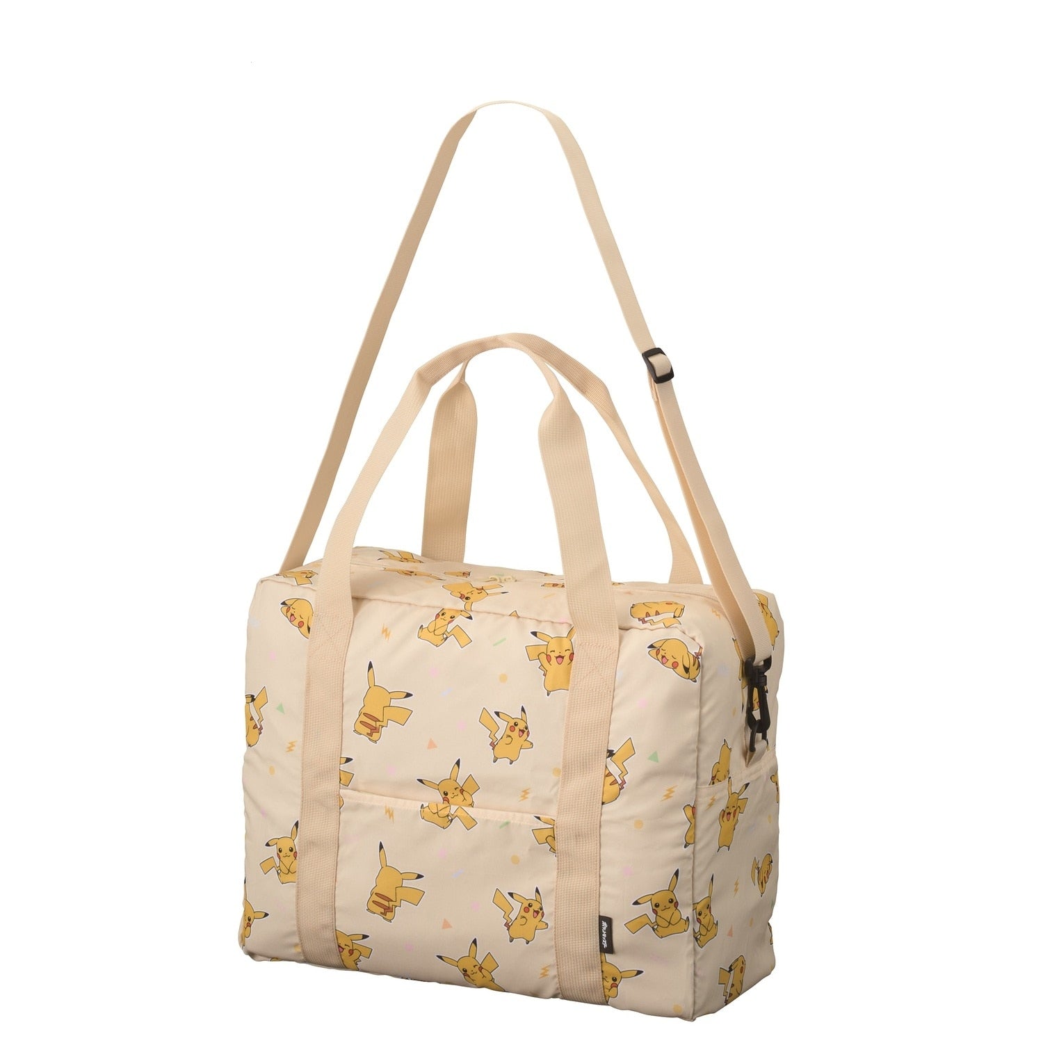 Carry-on bag Pikachu that can be stored in a pouch
