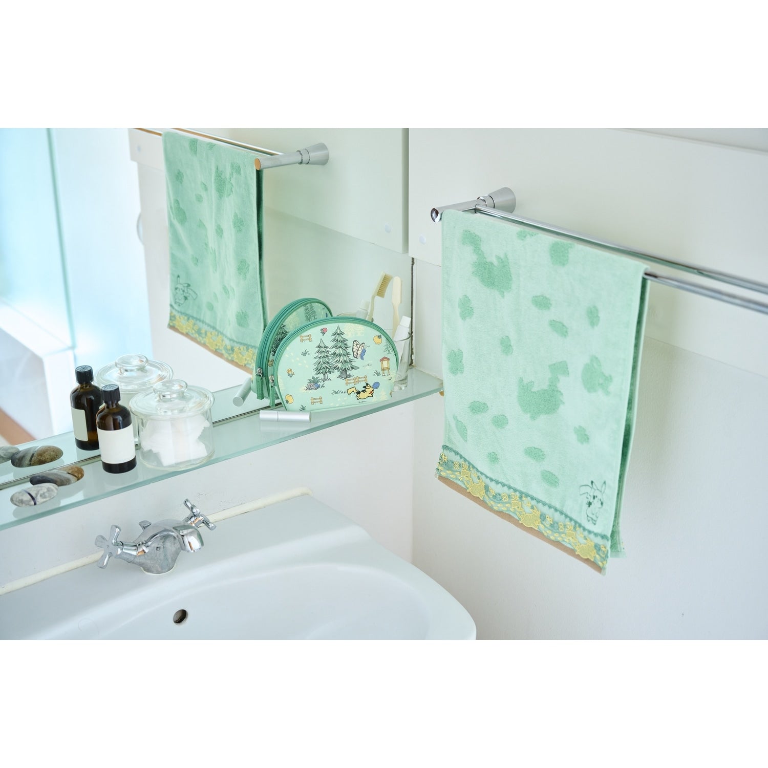 Pokemon Face Towel P'atelier Forest of Encounters with Japanese packaging