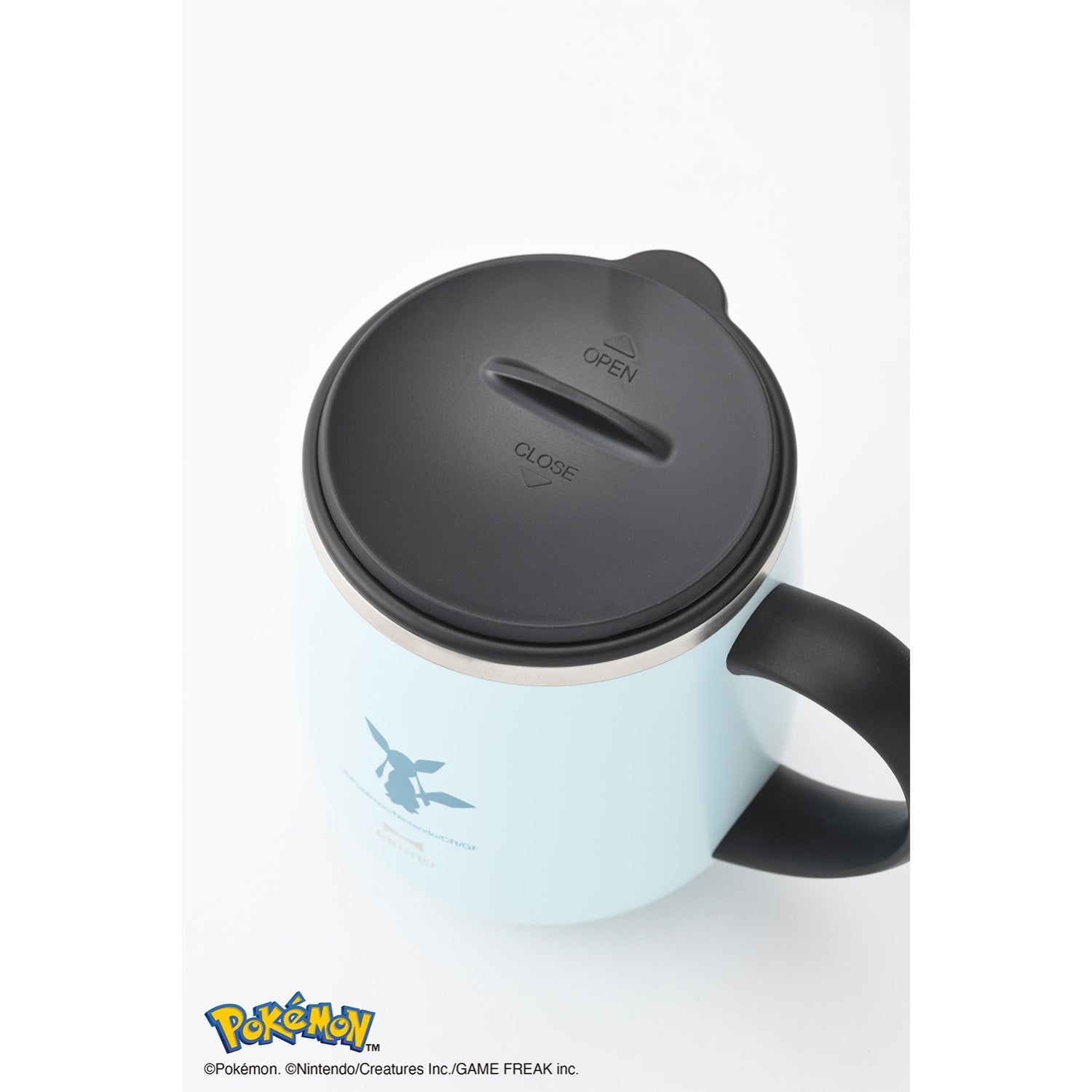 [BRUNO] Eevee Friends Stainless Steel Mug Short with Lid Blue Glaceon