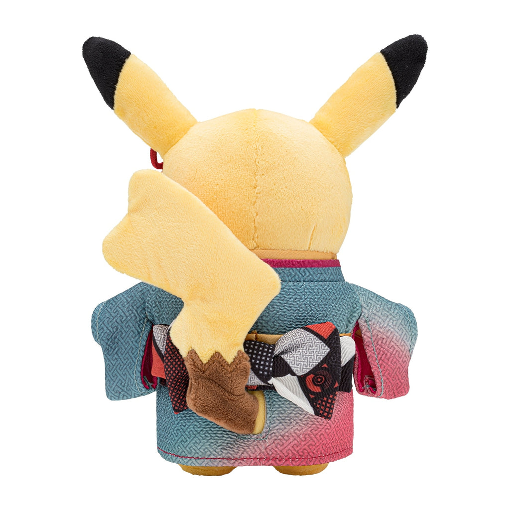Cute Pikachu plush toy from Pokemon x Crafts Exhibition in Japan