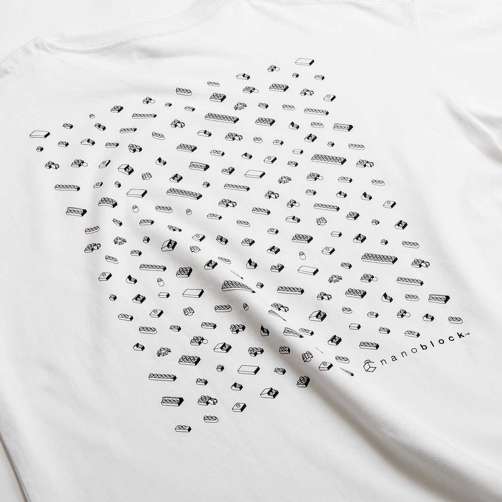 Nanoblock Big Silhouette T-shirt XL (White)