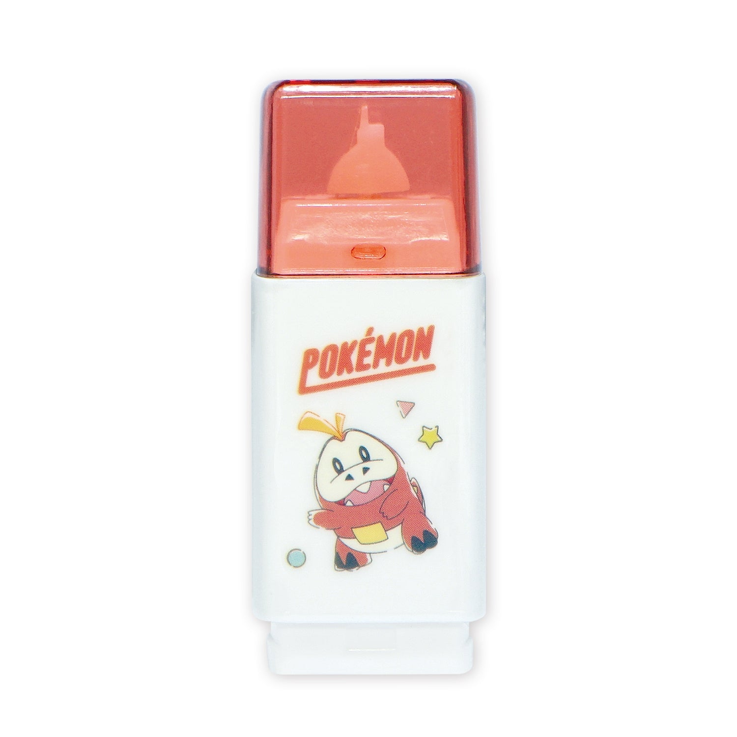 Close-up of Nikoichi correction tape with official Pokemon Center Japan packaging