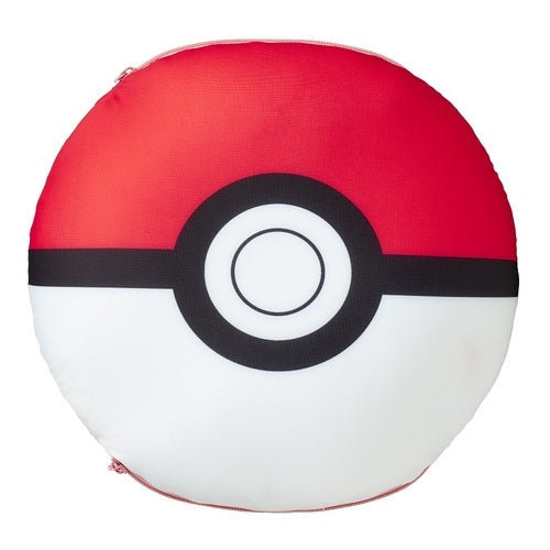 Transforming neck pillow that can be used as a monster ball or as a pillow