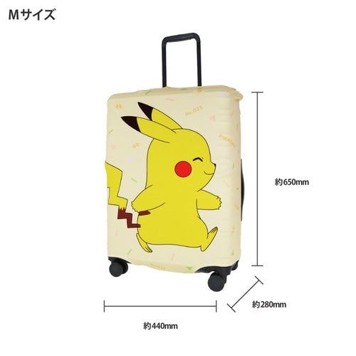 Authentic Japanese Pikachu Suitcase Cover M with vibrant colors