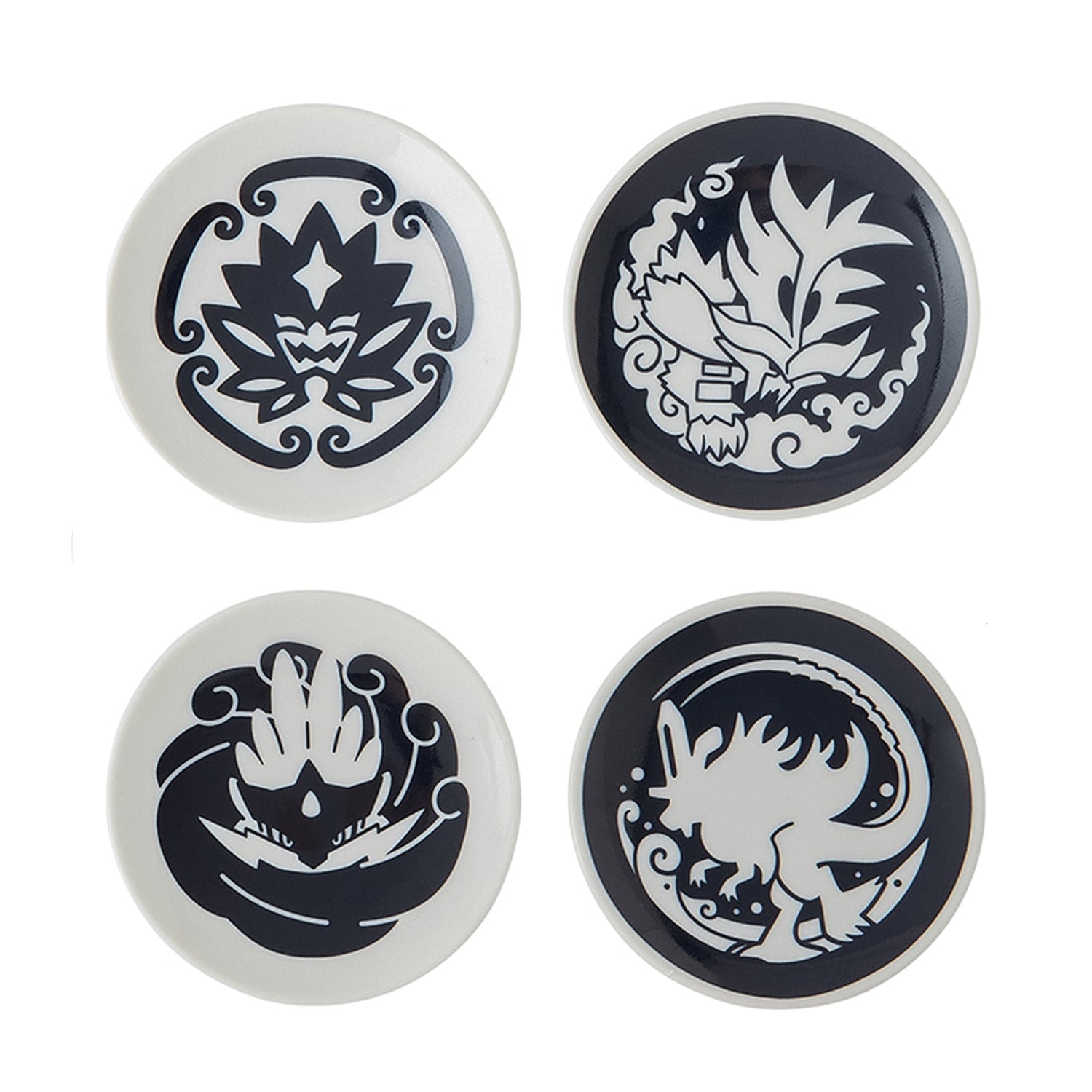Set of 4 small plates Pokemon Kitakami no Sato Ogrepon set