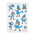 Cloth sticker irodo Riolu & Lucario