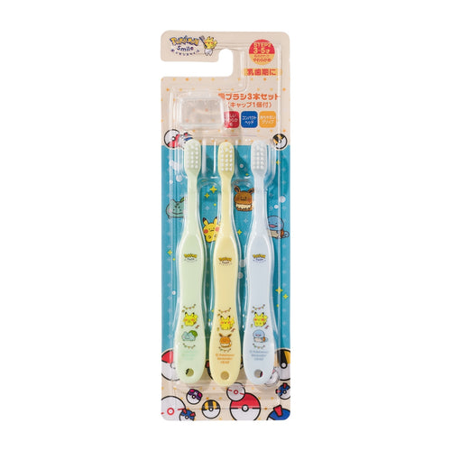 3 Toothbrushes Set Pokémon Smile Eevee Set