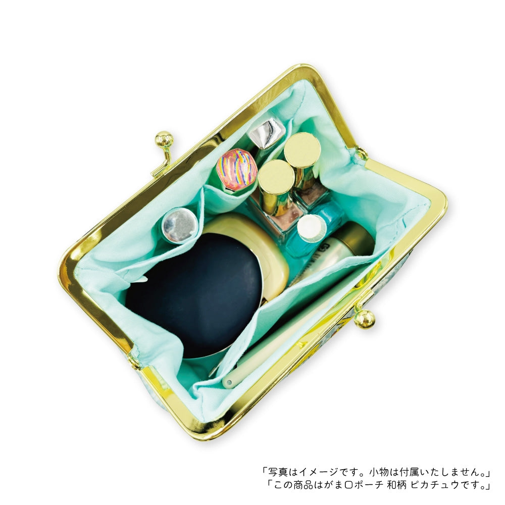 Clasp pouch Japanese pattern Blacky