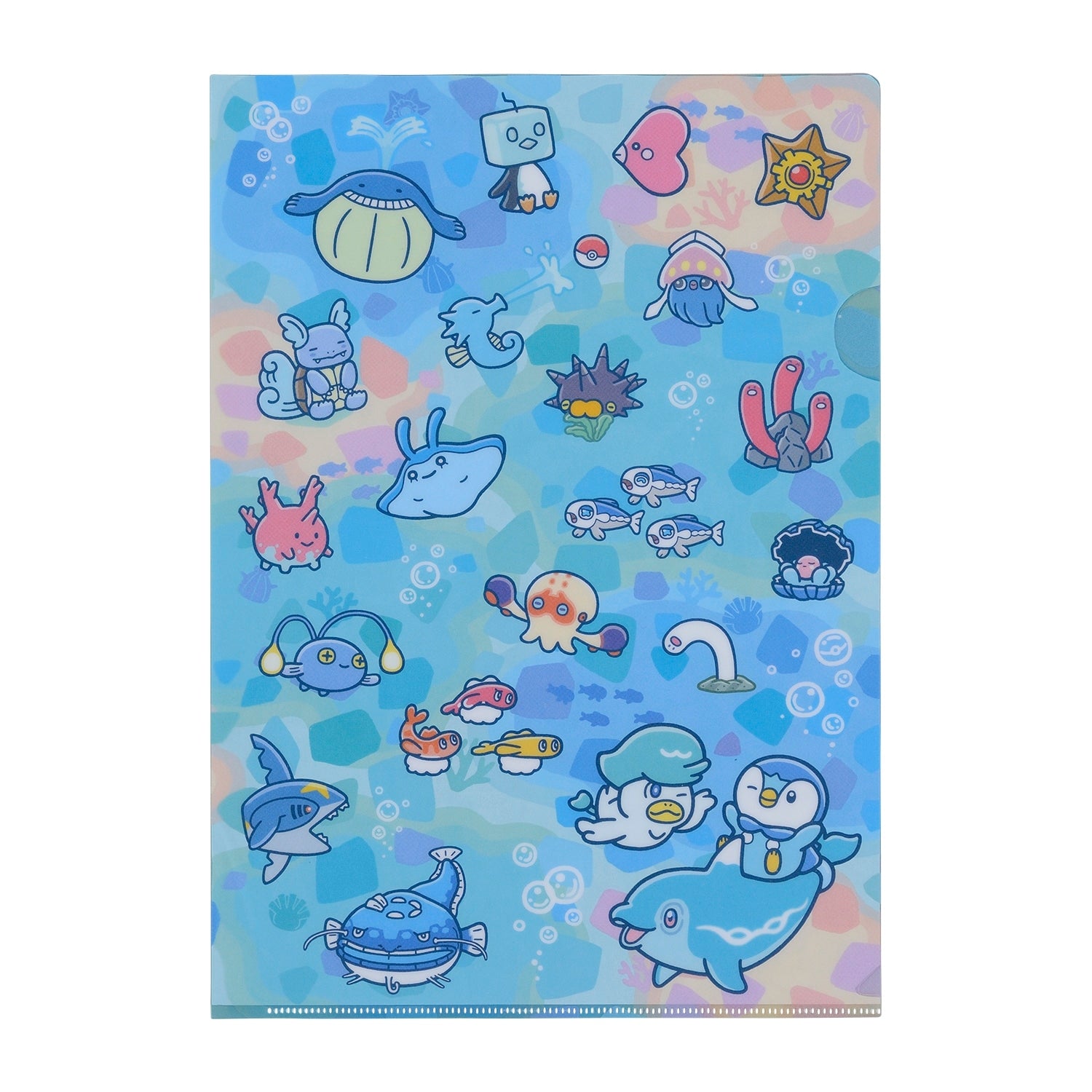 Set of 3 A4 clear files Pokémon Diving