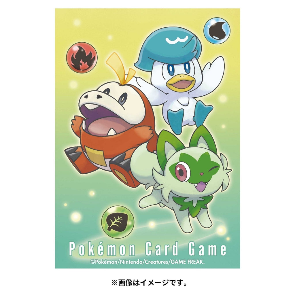 Pokémon Card Game Deck Shield – Sprigatito, Fuecoco & Quaxly (64-Pack)