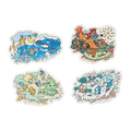 Set of 4 OTENKI TEAM Pokemon stickers with Charmander design from Japan