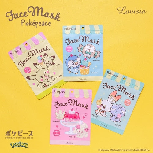 Poke Piece Face Mask Piplup & Mokuro