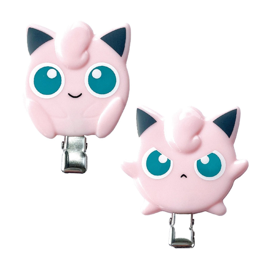 Jigglypuff hair clip pudding with pink bow from Japan
