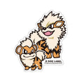 B-SIDE LABEL Pokemon Sticker Guardy & Windy from Japan, featuring colorful characters