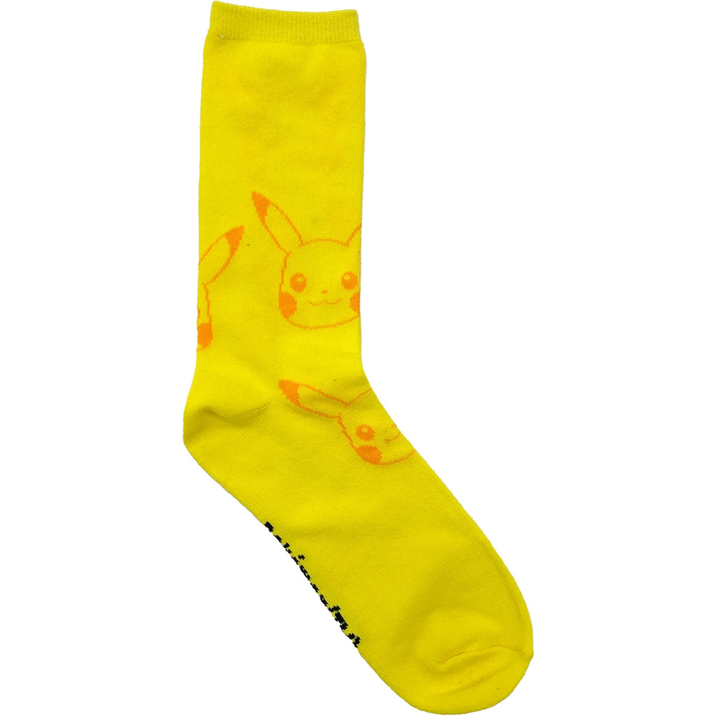 3P Crew Socks Pikachu Silhouette Tail Large (26-29cm)
