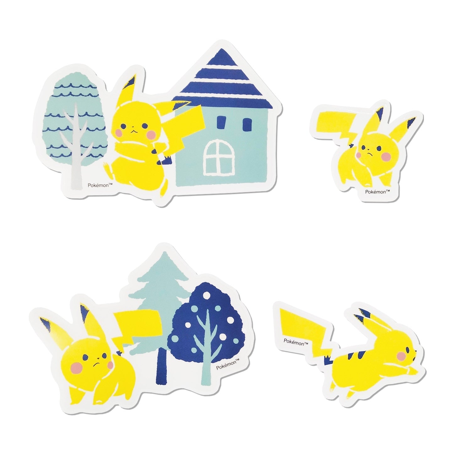 Officially licensed Pokemon Pikachu decoration sticker with Electric-type Mouse design from Japan