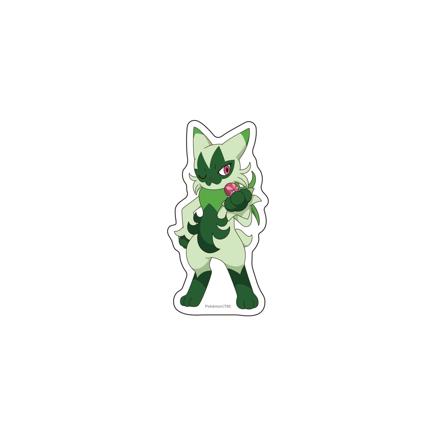 Authentic Pokemon Center Japan Floragato nyarote sticker, collectible item from Japan