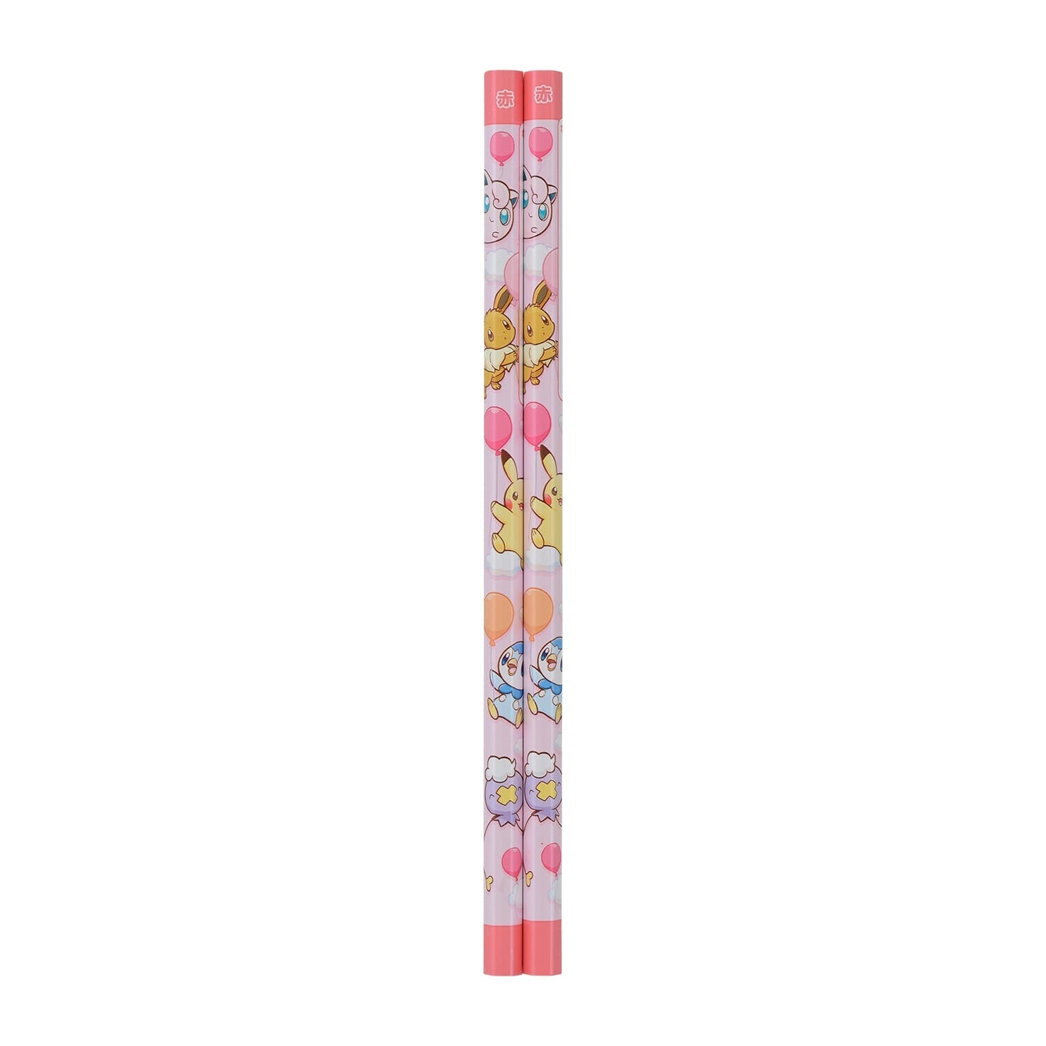 Pokemon Ivysaur red pencils with balloons, official Japan collectible stationery