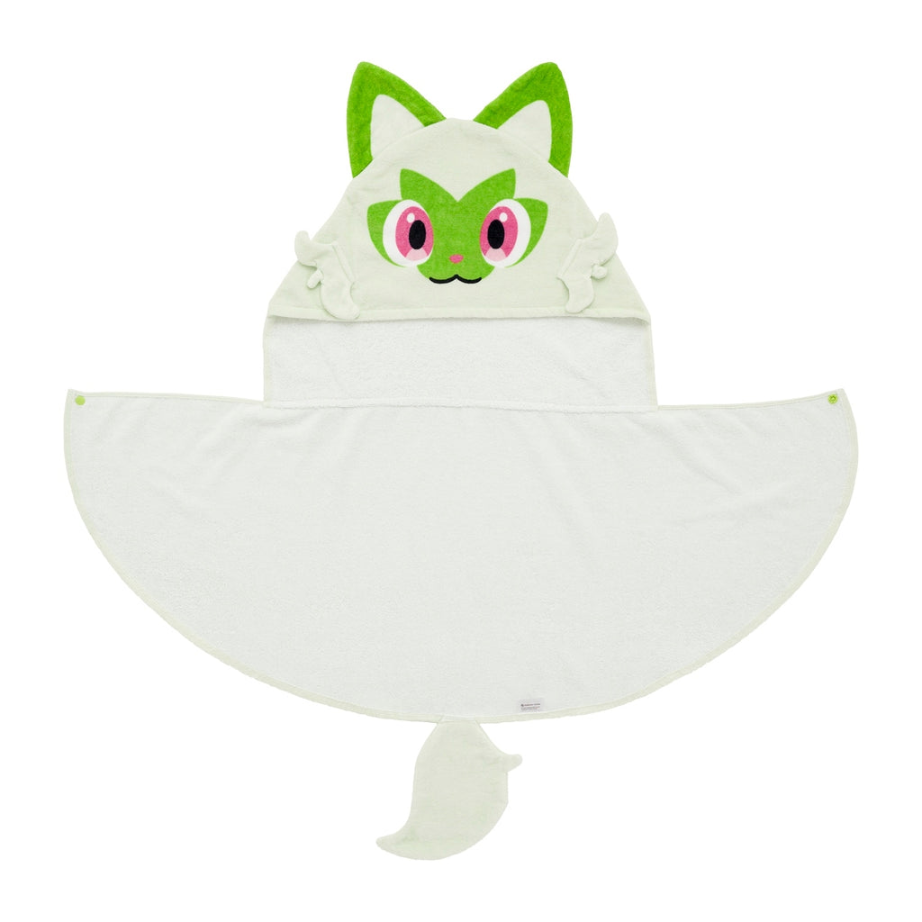 Nyaoha KIDS hooded towel with colorful tail from Japan