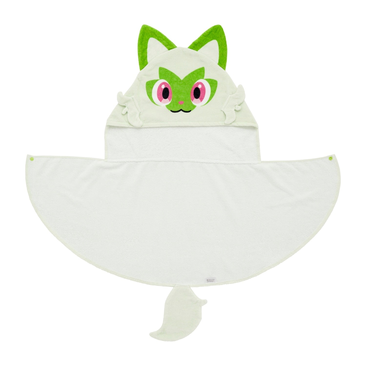 Nyaoha KIDS hooded towel with colorful tail from Japan