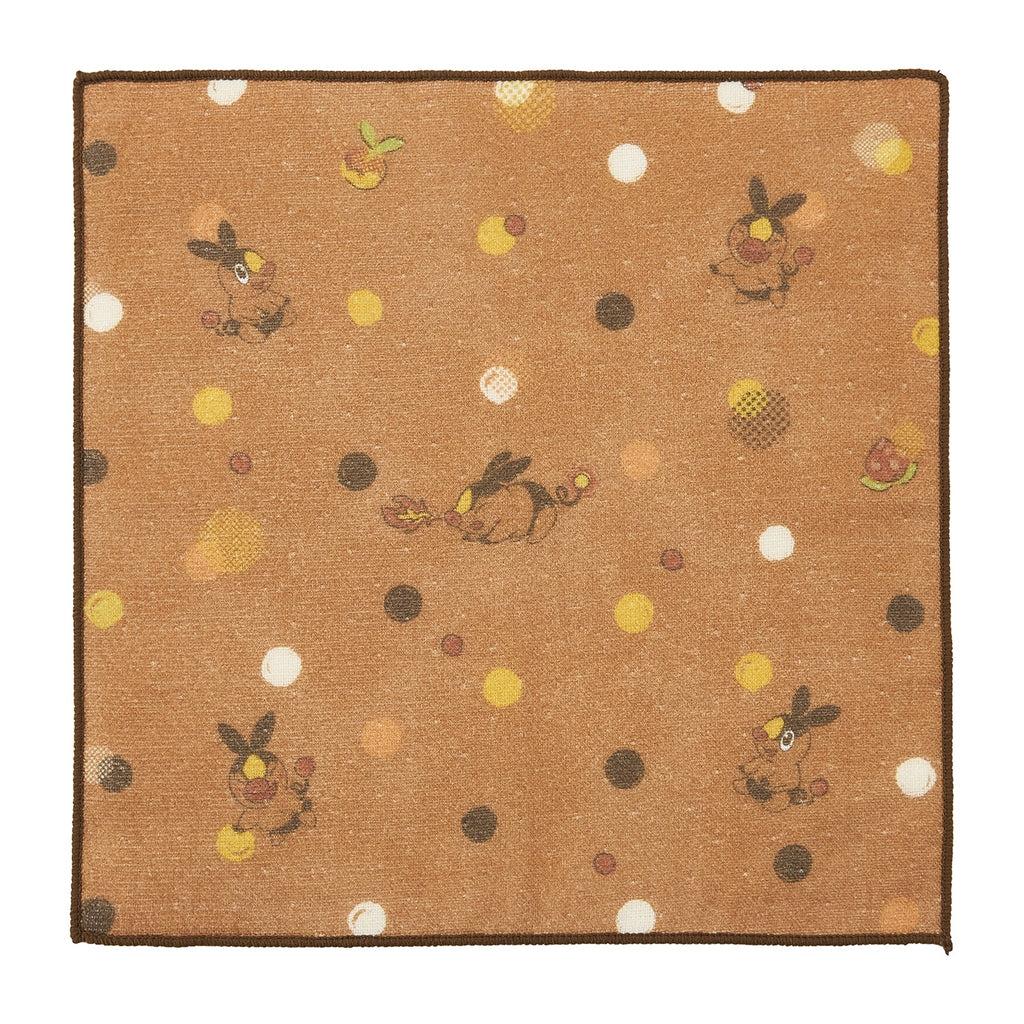 Pokabu pattern hand towel with colorful Pokémon design from Japan