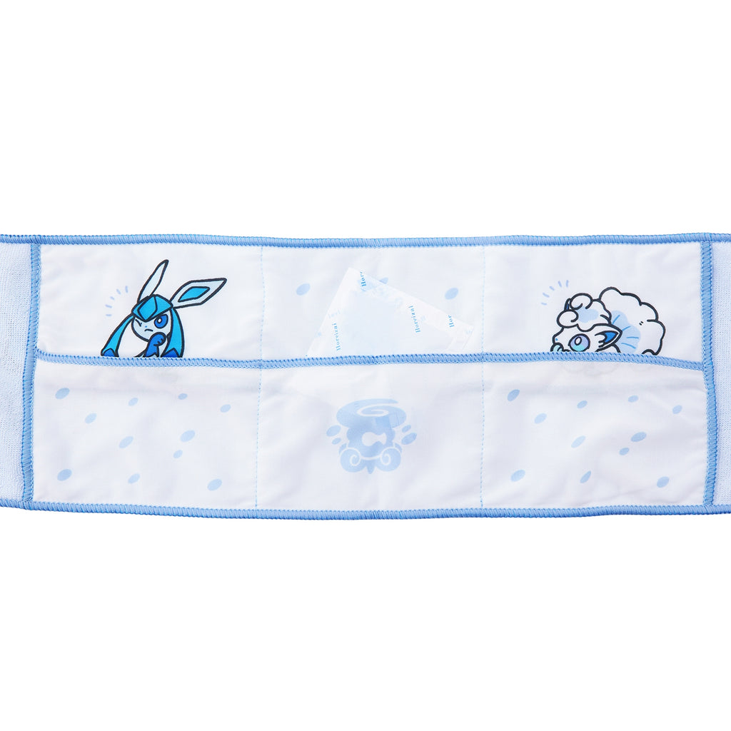 Back of Pokemon OTENKI TEAM Yukifurashi neck towel, Japanese packaging