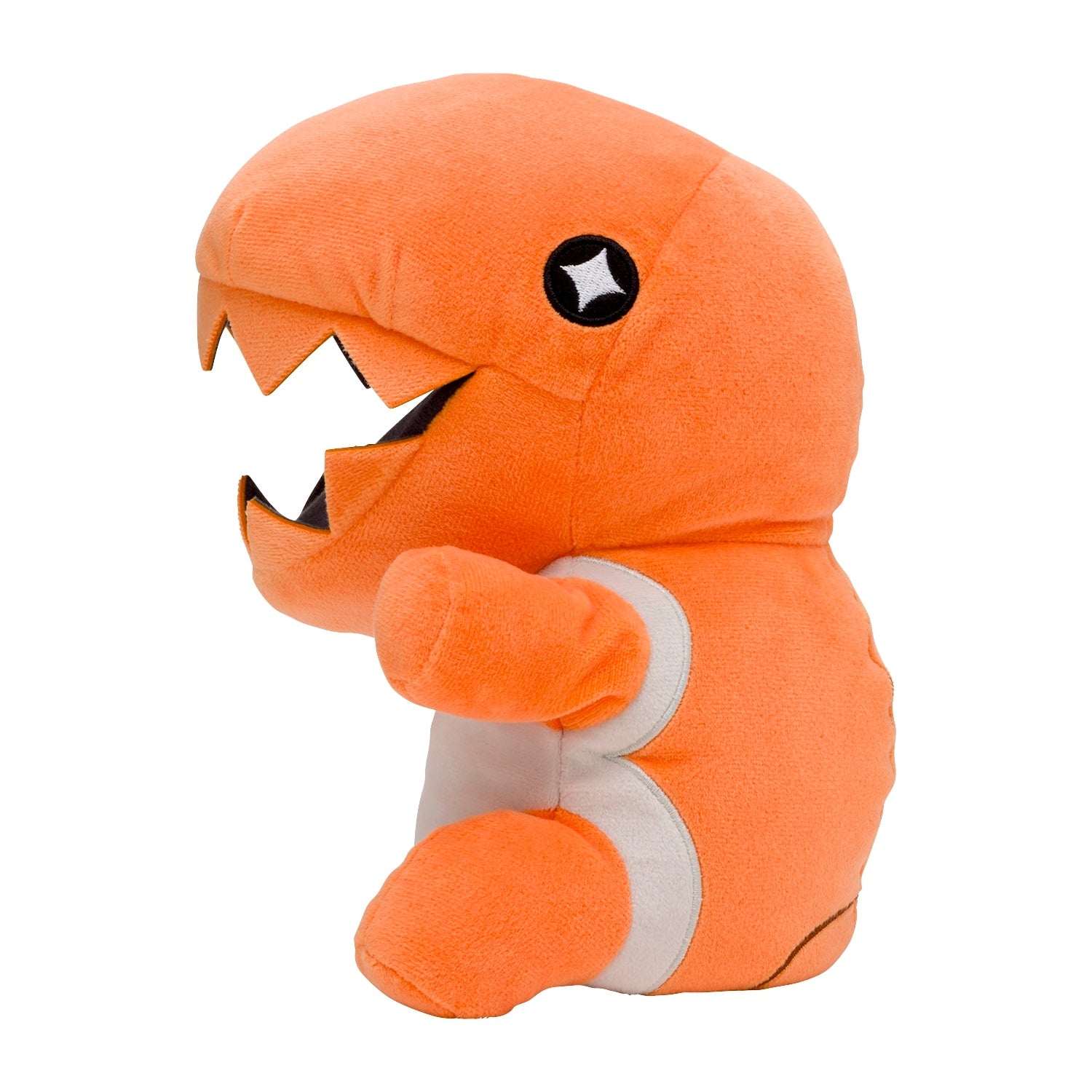 Japanese Kumitsukitai Knuckler plushie, vibrant colors and pose