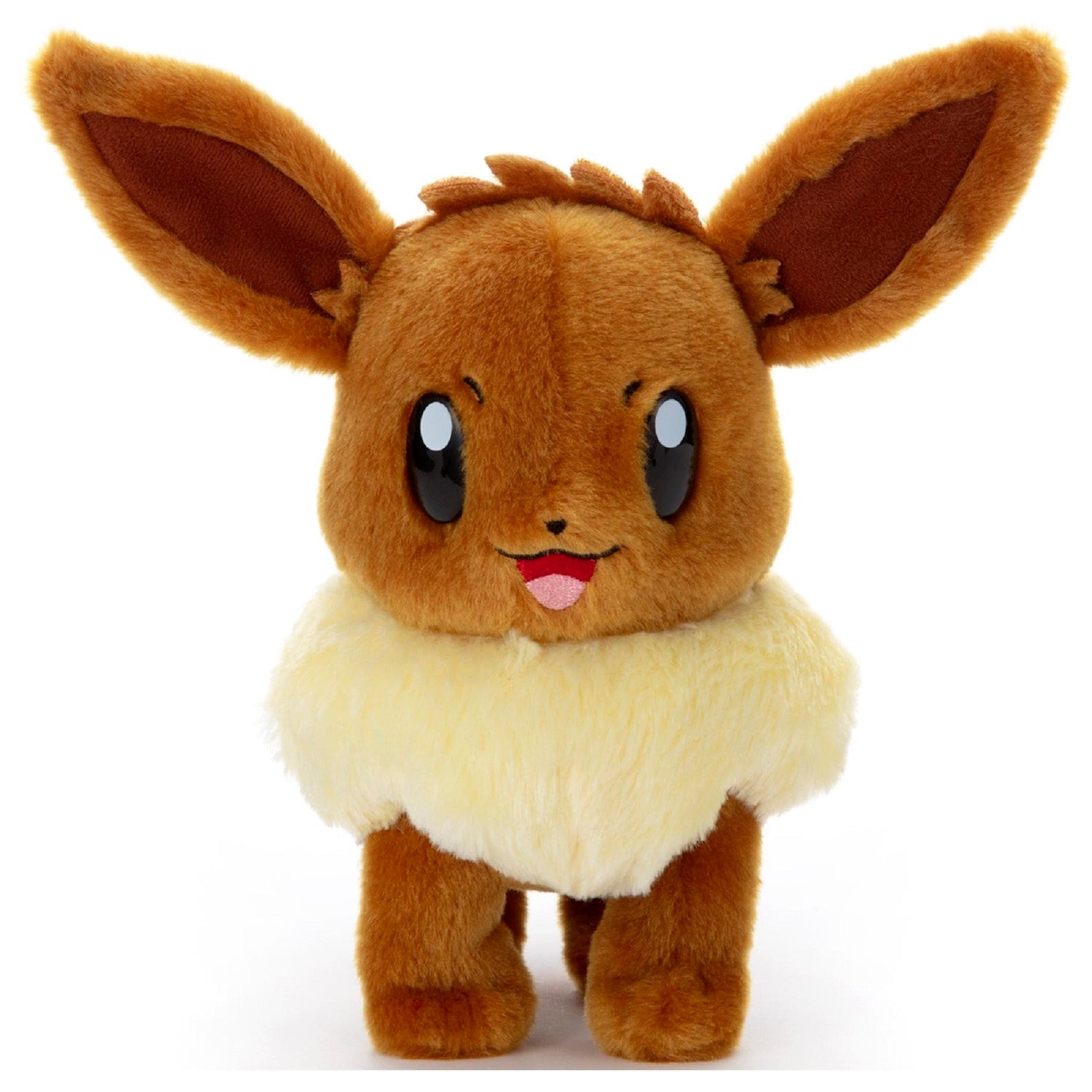 Eevee plush toy with cute face from Japan