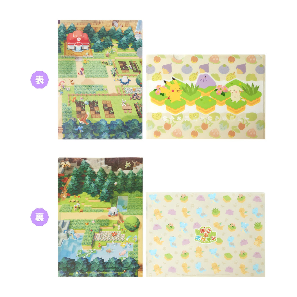 A4 clear file set of 2 Poko A Pokemon