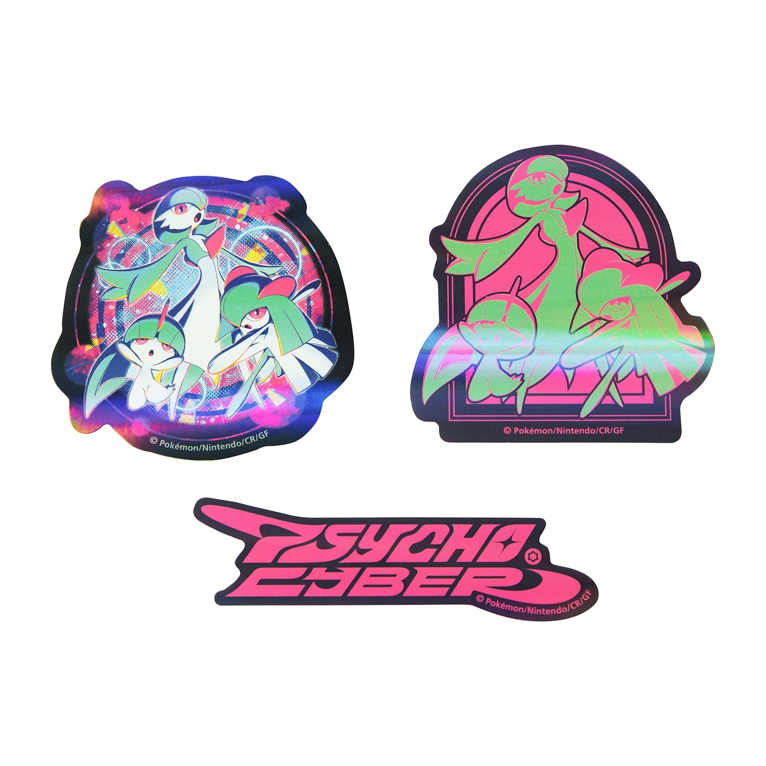 Official Pokemon Center Japan Ralts, Kirlia, Gardevoir sticker set, collectible item from Japan