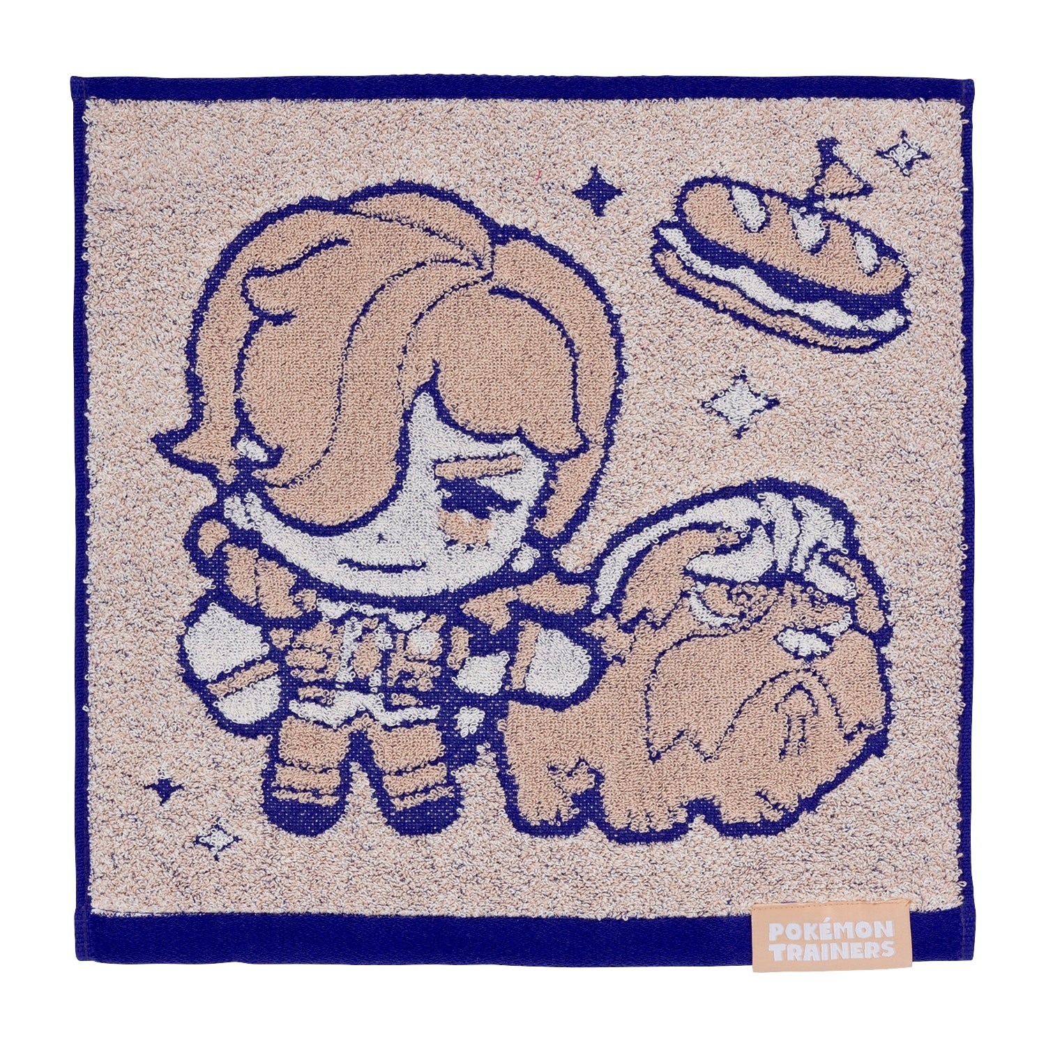 Pokemon Trainers Pepper & Mafitif guest towel with colorful design from Japan