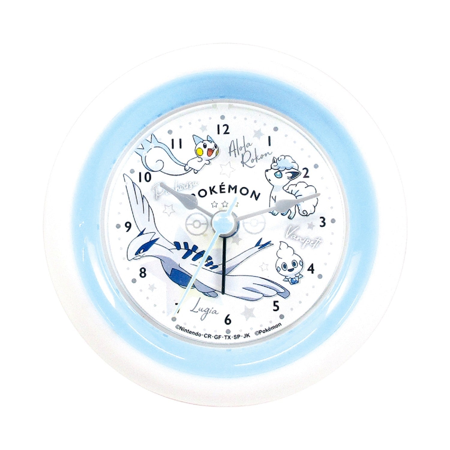 Pokémon Round Alarm Clock from Japan, white color