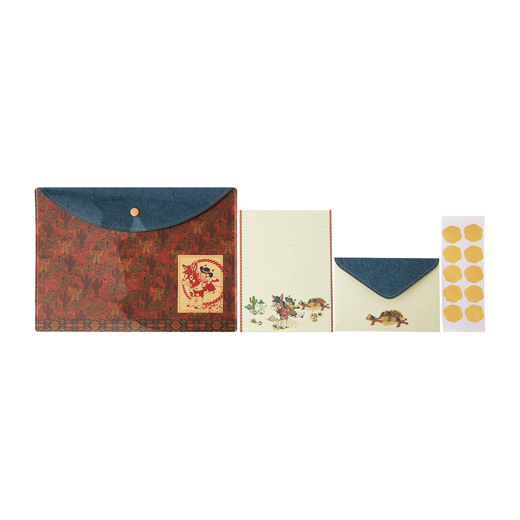 Letter set with clear file Run Run! Desert