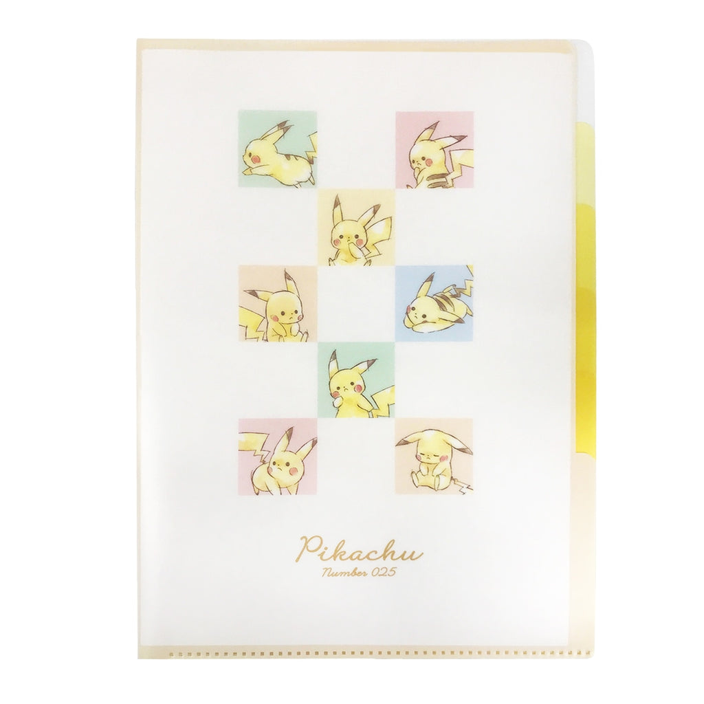 Pikachu 5 index clear file "Pikachu number025" pastel color
