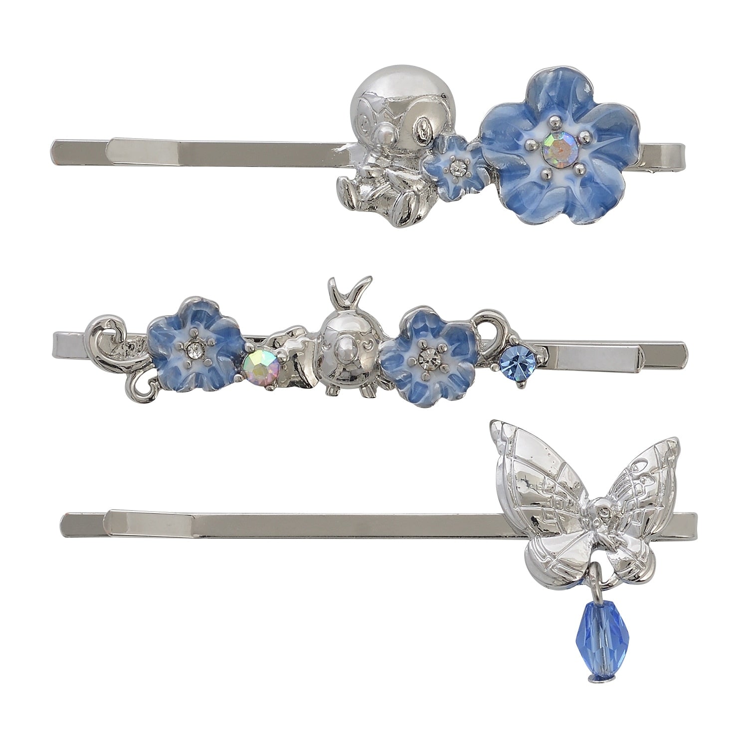 Pokemon Hairpin Baby Blue Eyes with blue eyes detail from Japan