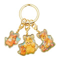PAMO NO MURE keychain from Japan, 3-chain metal design