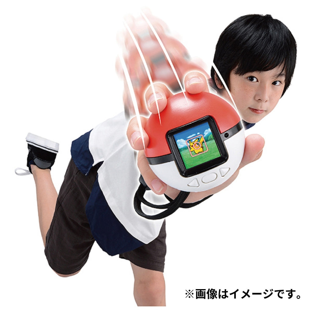 Close-up of Pokemon Monster Ball, detailed design and colors from Japan