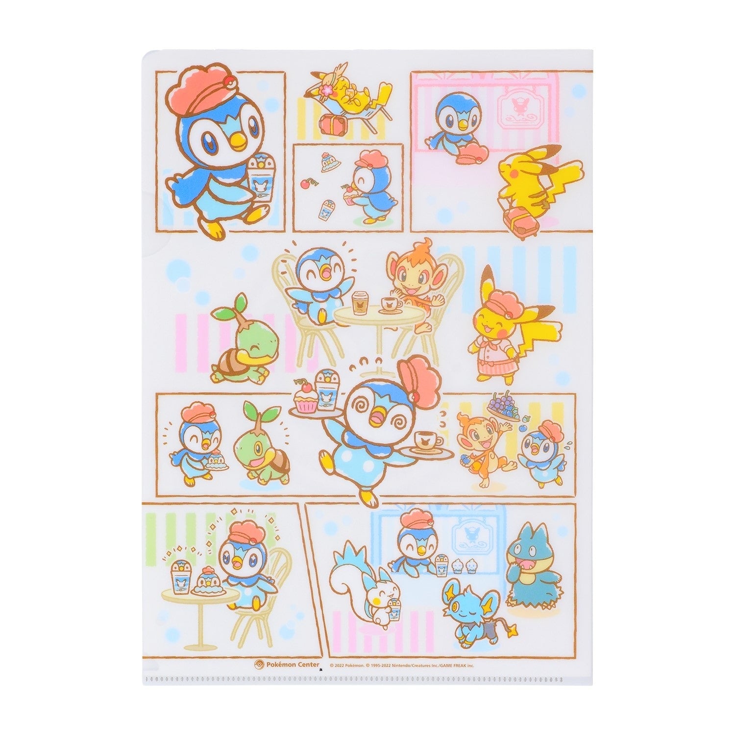 A4 clear file Pochama Sweets