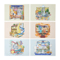 Set of 6 postcards Pokemon Sento