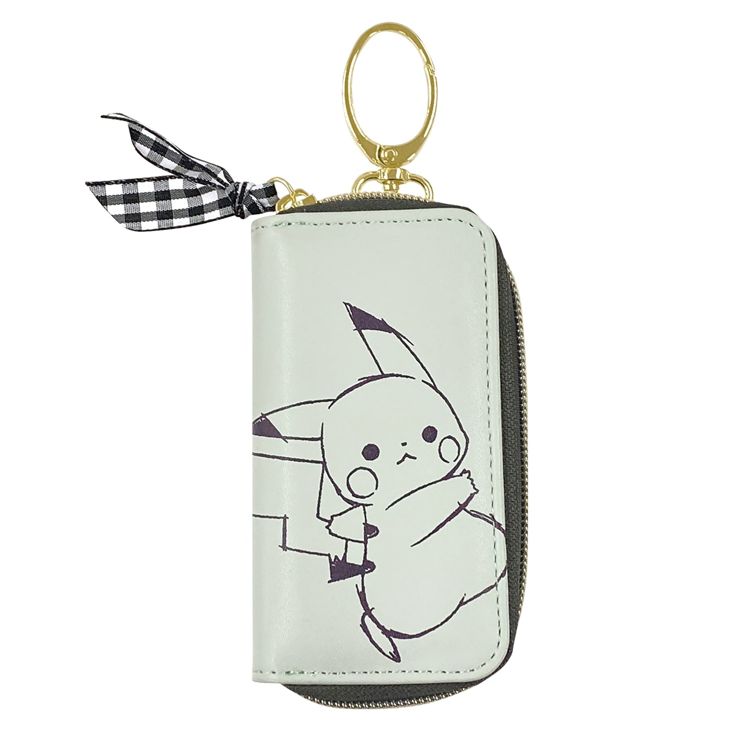 Runrun Pikachu key case with cute expression from Japan