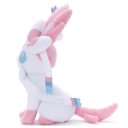 I chose you! Pokemon Get Plush Toy Nymphia side view with vibrant colors from Japan