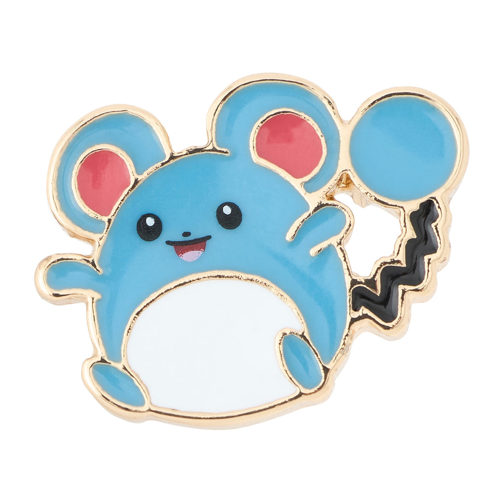 Pokémon Marill earrings with cute face design from Japan