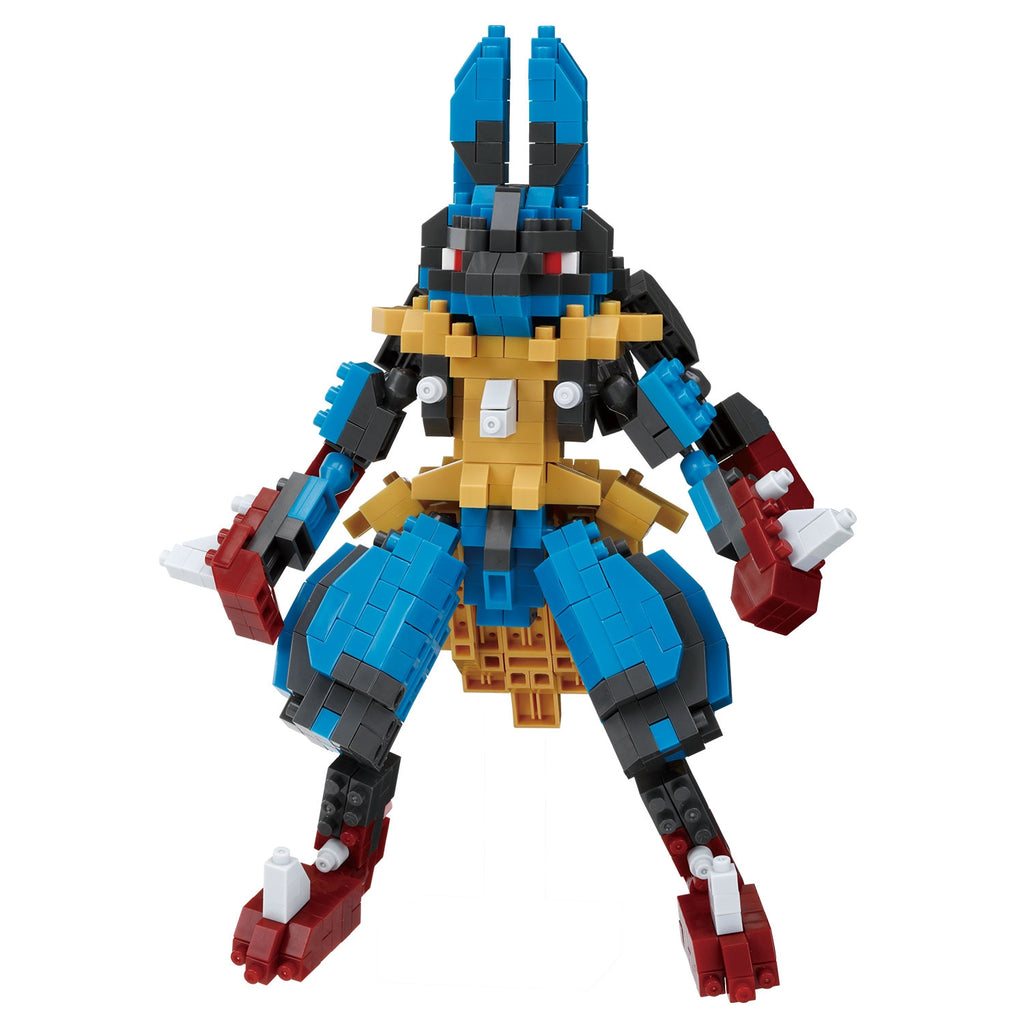 Nanoblock Mega Lucario RS collectible figure from Japan, close-up detail