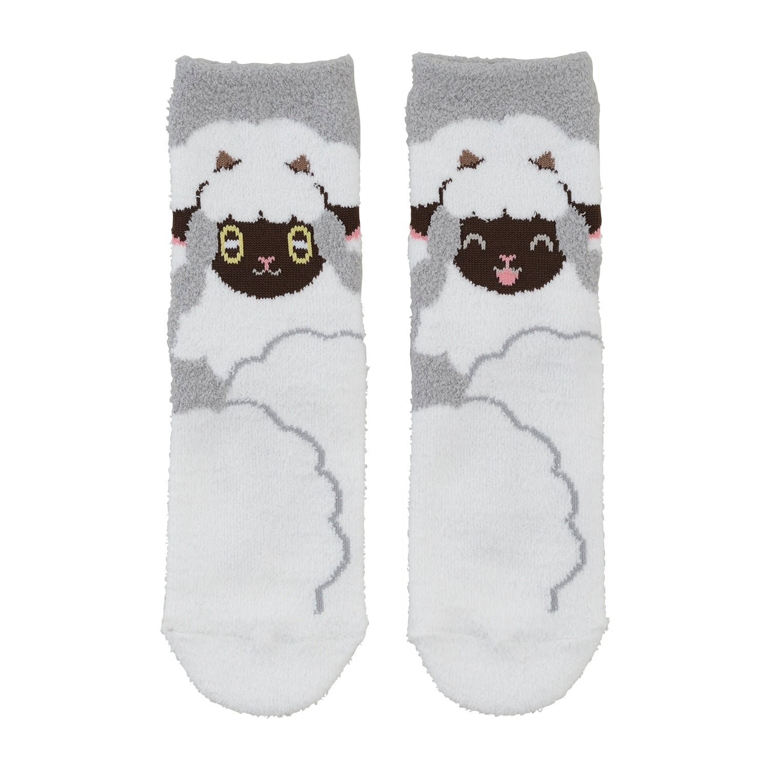 Middle socks fluffy wool (19-21cm) / (23-25cm)