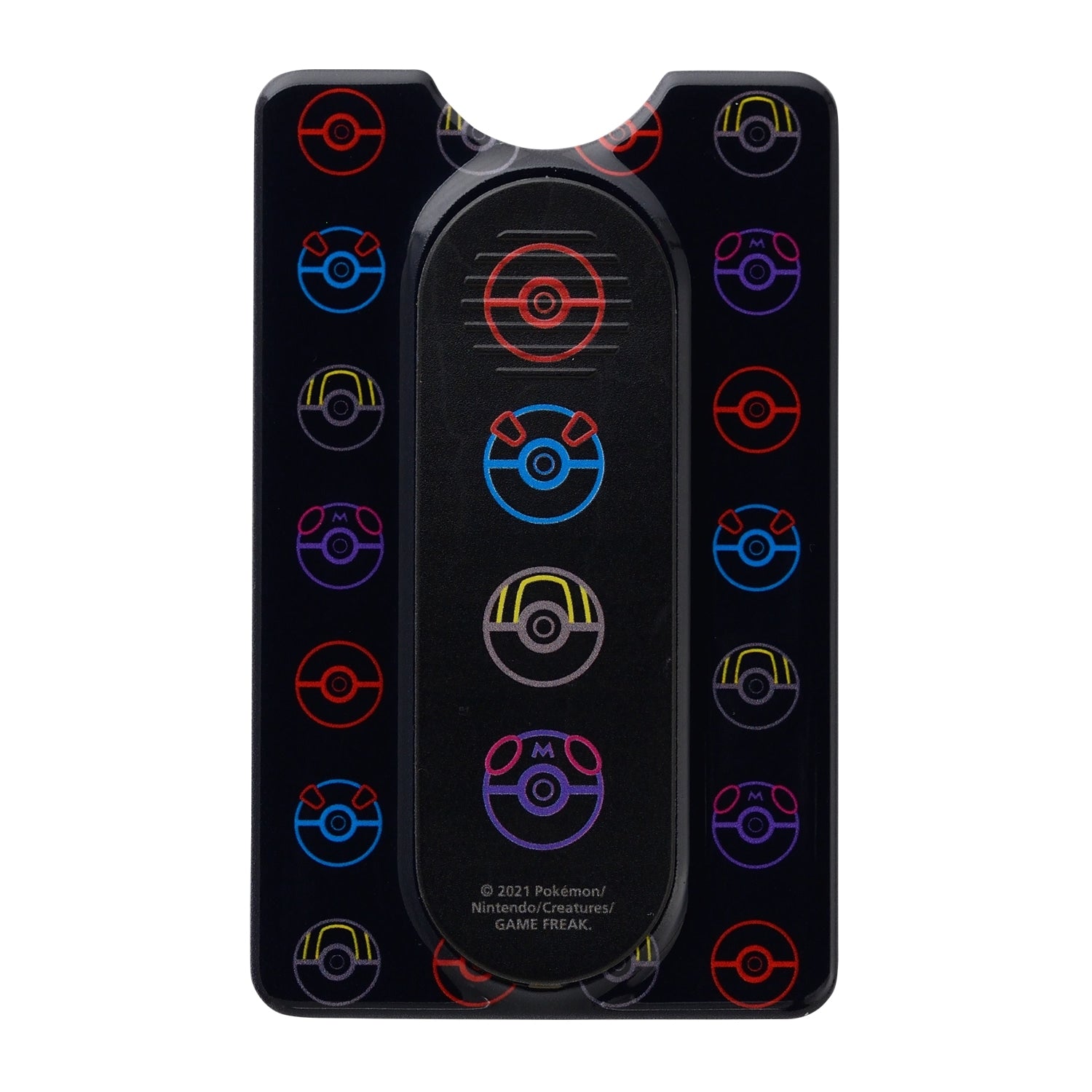 Card case with ring, ball pattern
