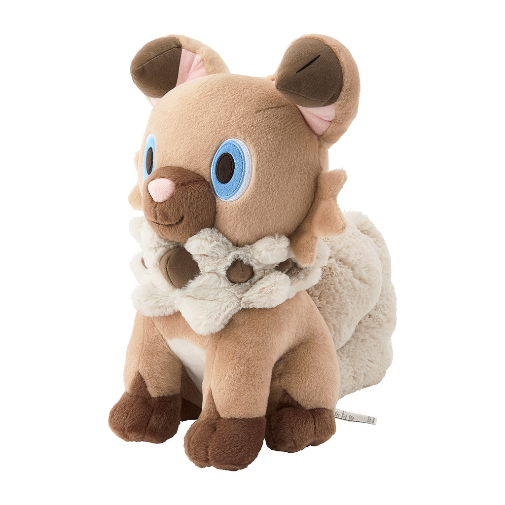 Pokemon dog plushie sitting pose with detailed ears from Japan